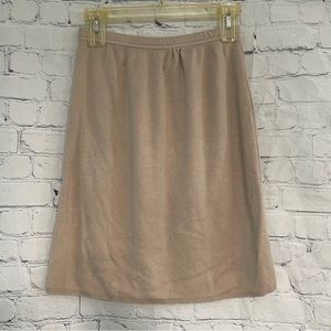 Knit Khaki Skirt Size Medium